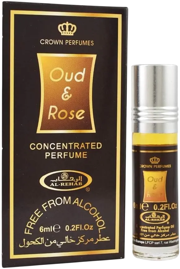 Al-rehab Oud & Rose Oil Perfume 6 Ml