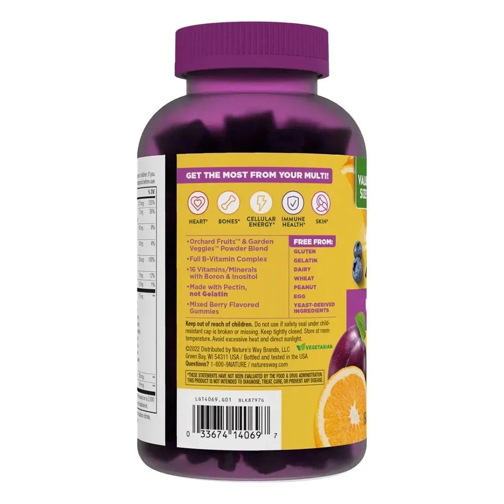 Alive Women's Multivitamin Gummies With Orchard Fruits & Garden Veggies, Pack Of 60's