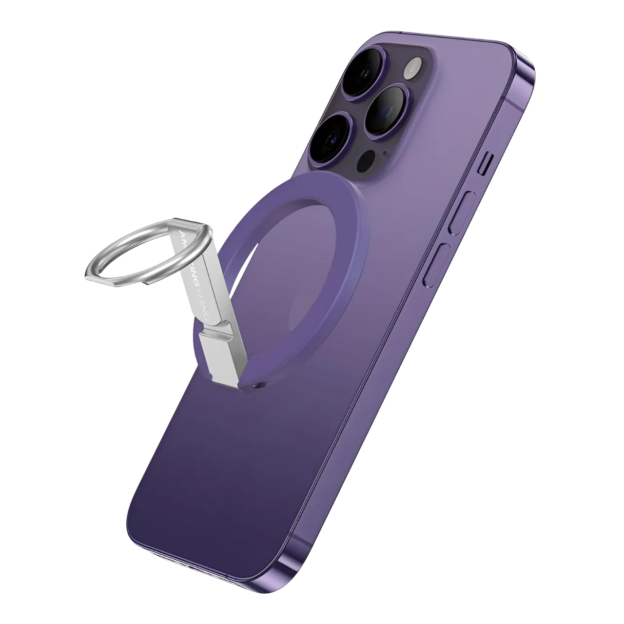 Amazingthing Titan Magnetic Phone Ring With Stand Purple Igtmpu
