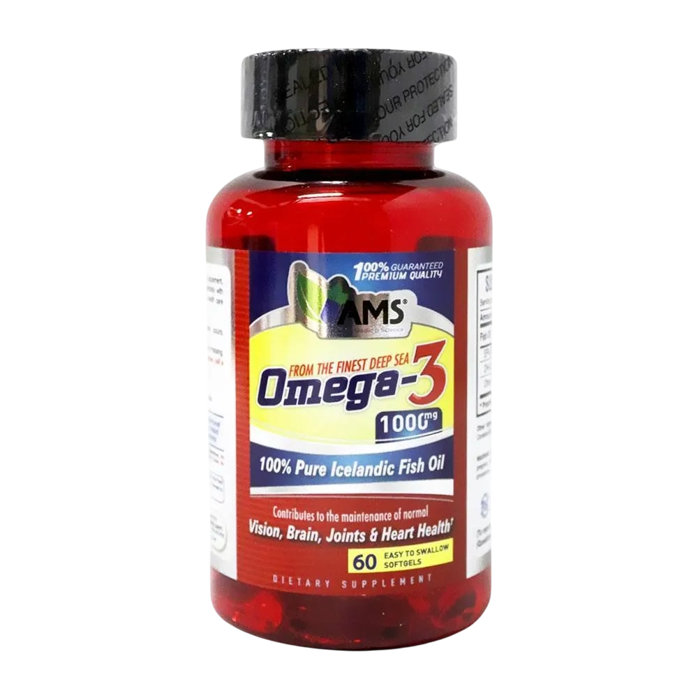 Ams Omega-3 1000mg 60 Softgel Capsule