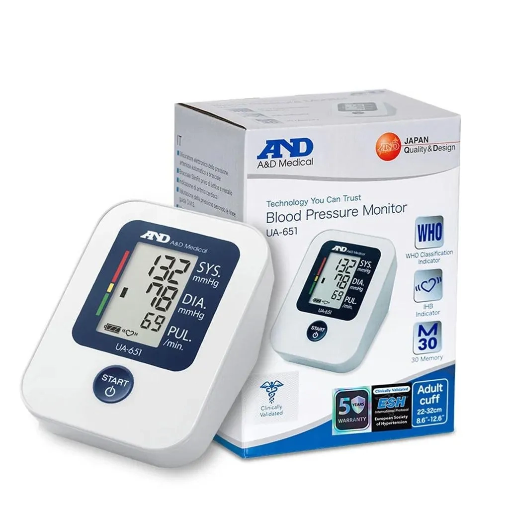 A&D Wireless Blood Pressure Ua-651 Bp Monitor