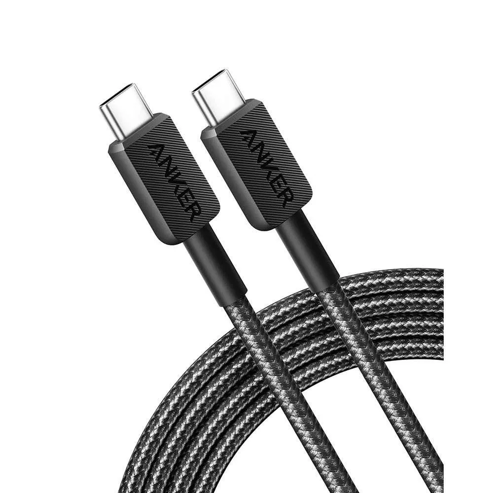 Anker 322 Usb-c To Usb-c Cable 6ft Braided Black