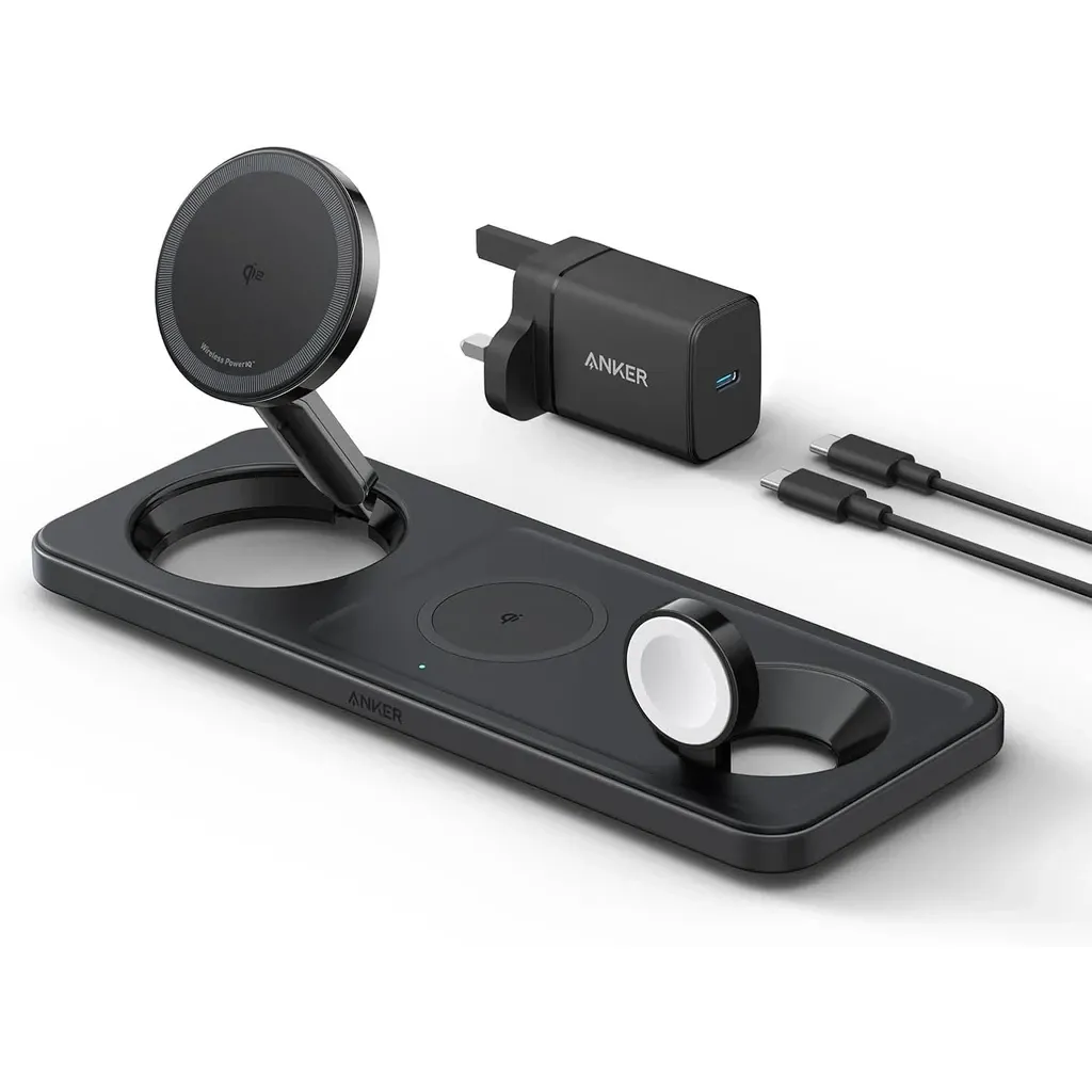 Anker Maggo Wireless Charging Station, 15w, 3-in-1 Pad