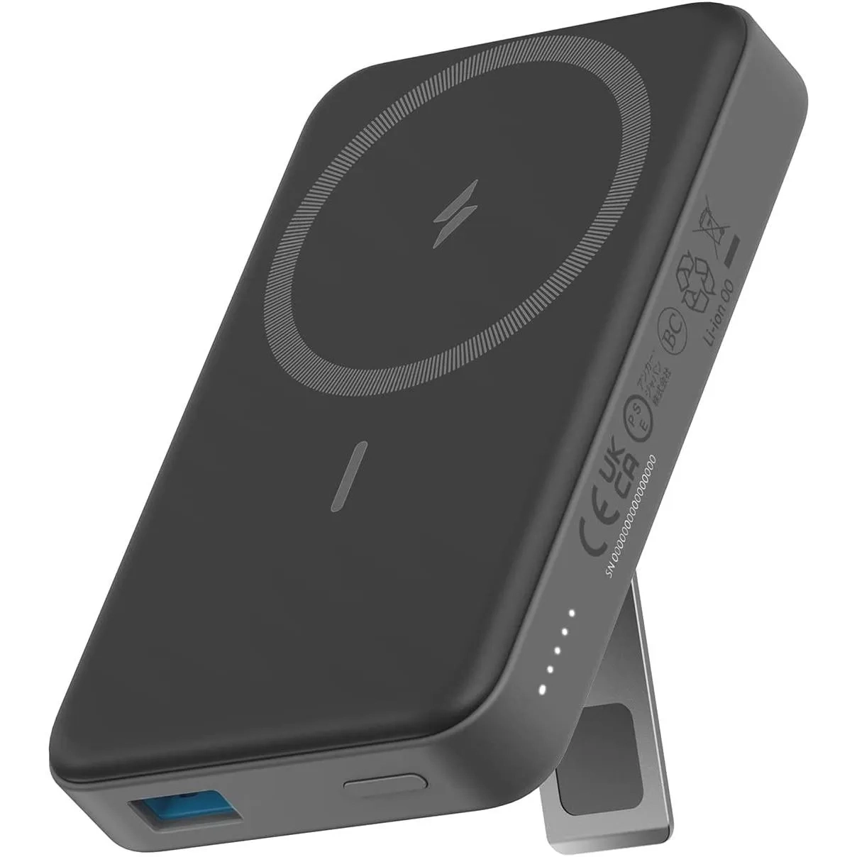 Anker Power Bank, 633 Magnetic Battery (maggo), 10000mah Foldable Magnetic Wireless Portable Charger, 20w Usb-c Power Delivery Black