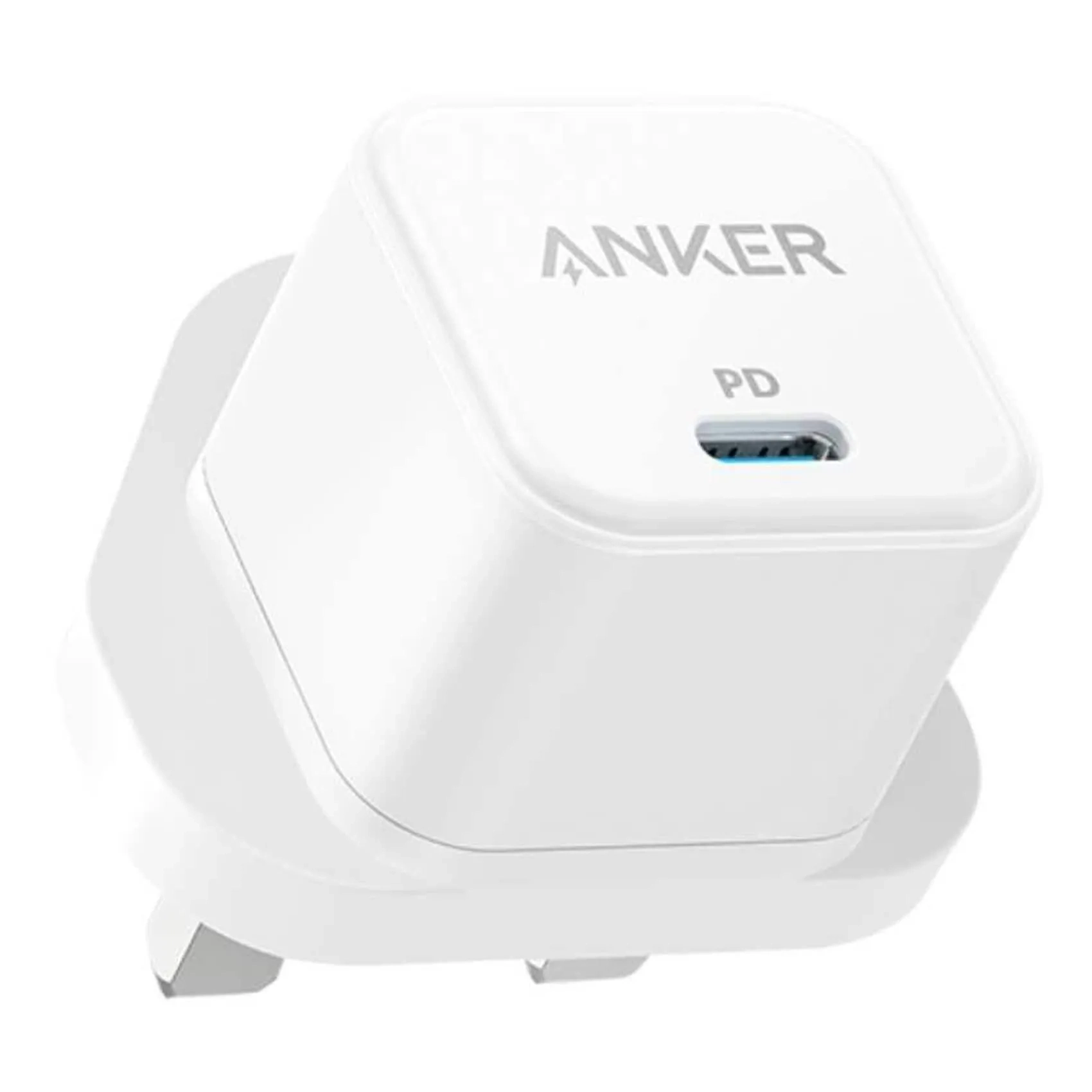 Anker Power Bank Blue 10000mah And Wall Adapter 20w White