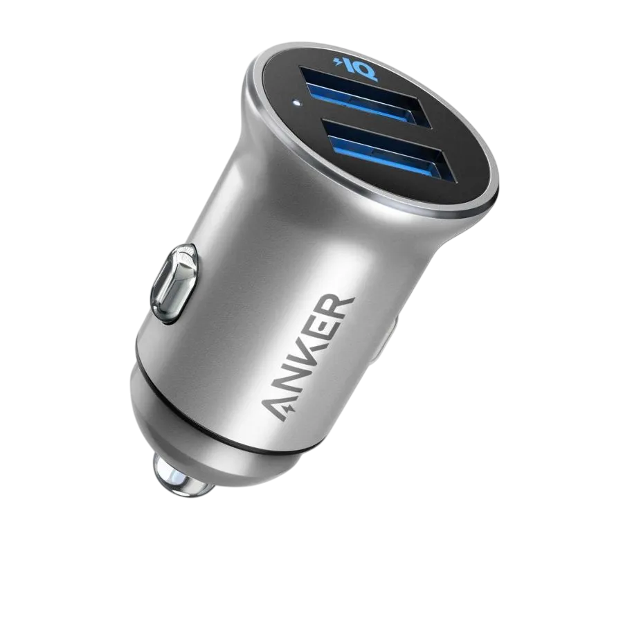 Anker Powerdrive 2 Alloy Metal Mini Dual Usb Car Charger A2727h41