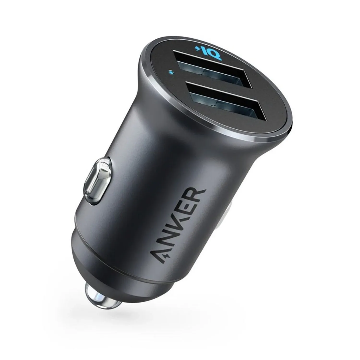 Anker Powerdrive Car Charger Mini 24w Metal 2-ports Usb