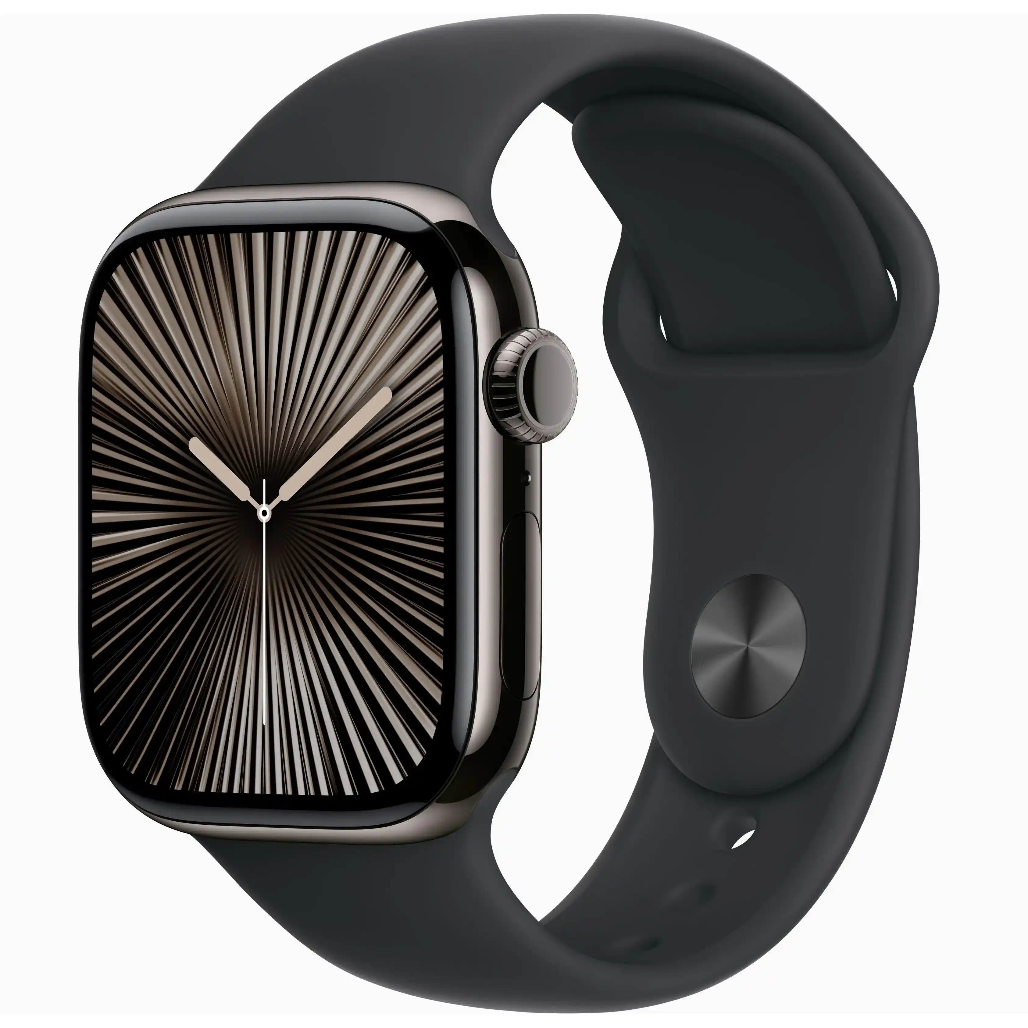 Apple Watch Series 10 Gps + Cellular, 42mm Slate Titanium Case With Black Sport Band S/M