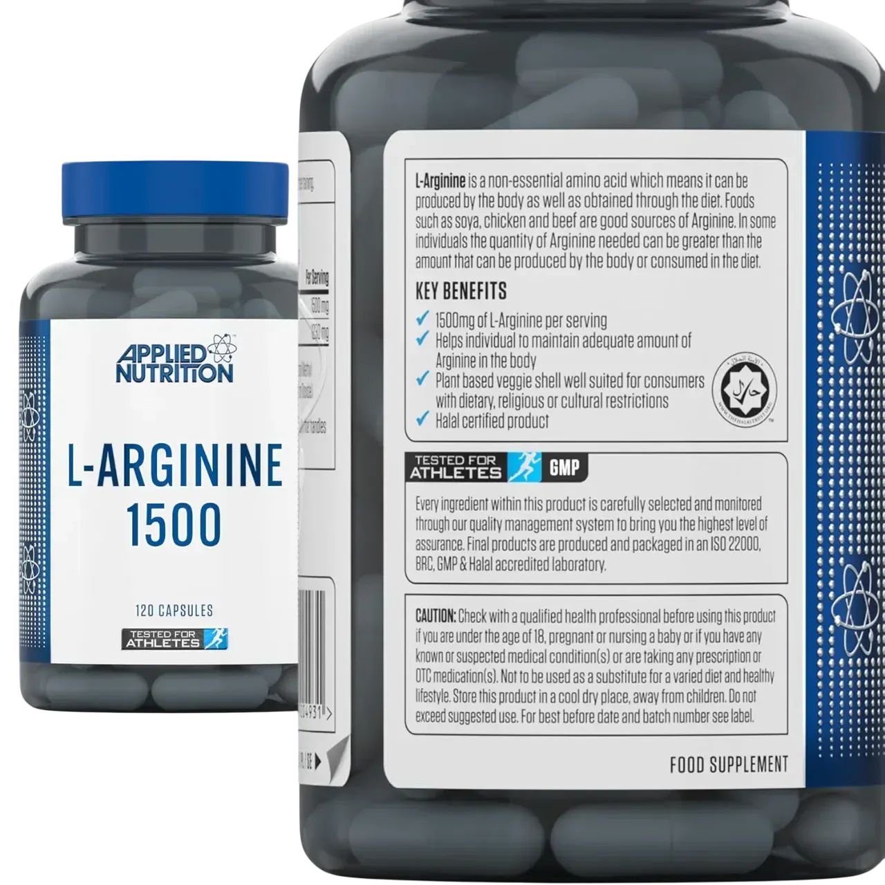 Applied Nutrition L-arginine 120 Veggie Capsules