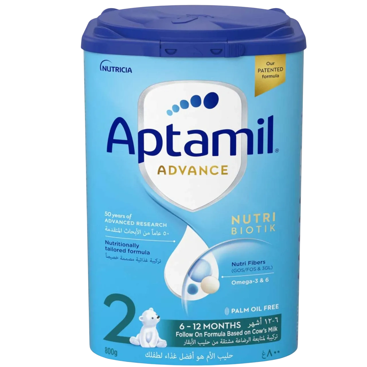 Aptamil Advance Follow On Milk Formula Palm Oil Free Stage 2 From 6 To 12 Months 800g