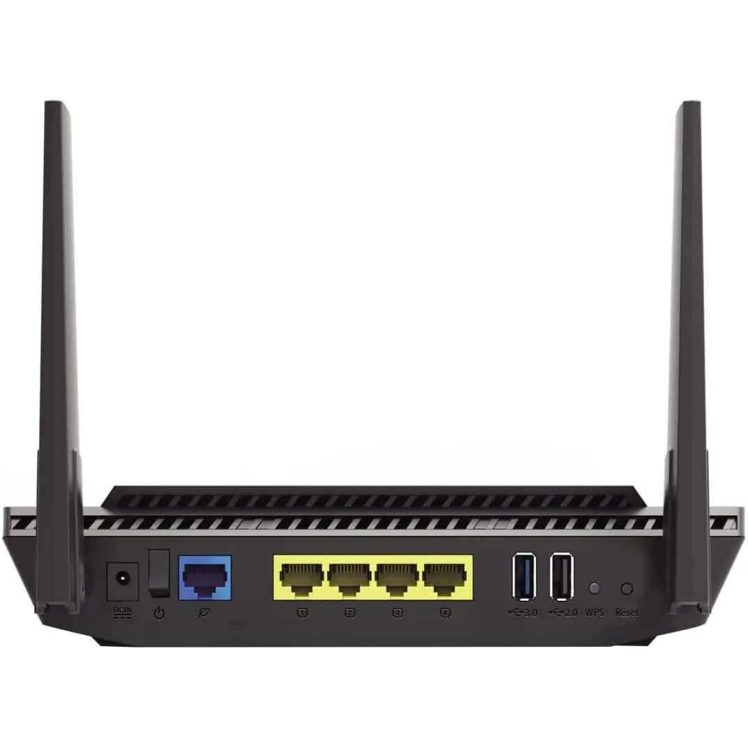Asus Rt-ax56u Ax1800 Dual Band Wifi 6 802.11ax Router With Mu-mimo And Ofdma Technology Black