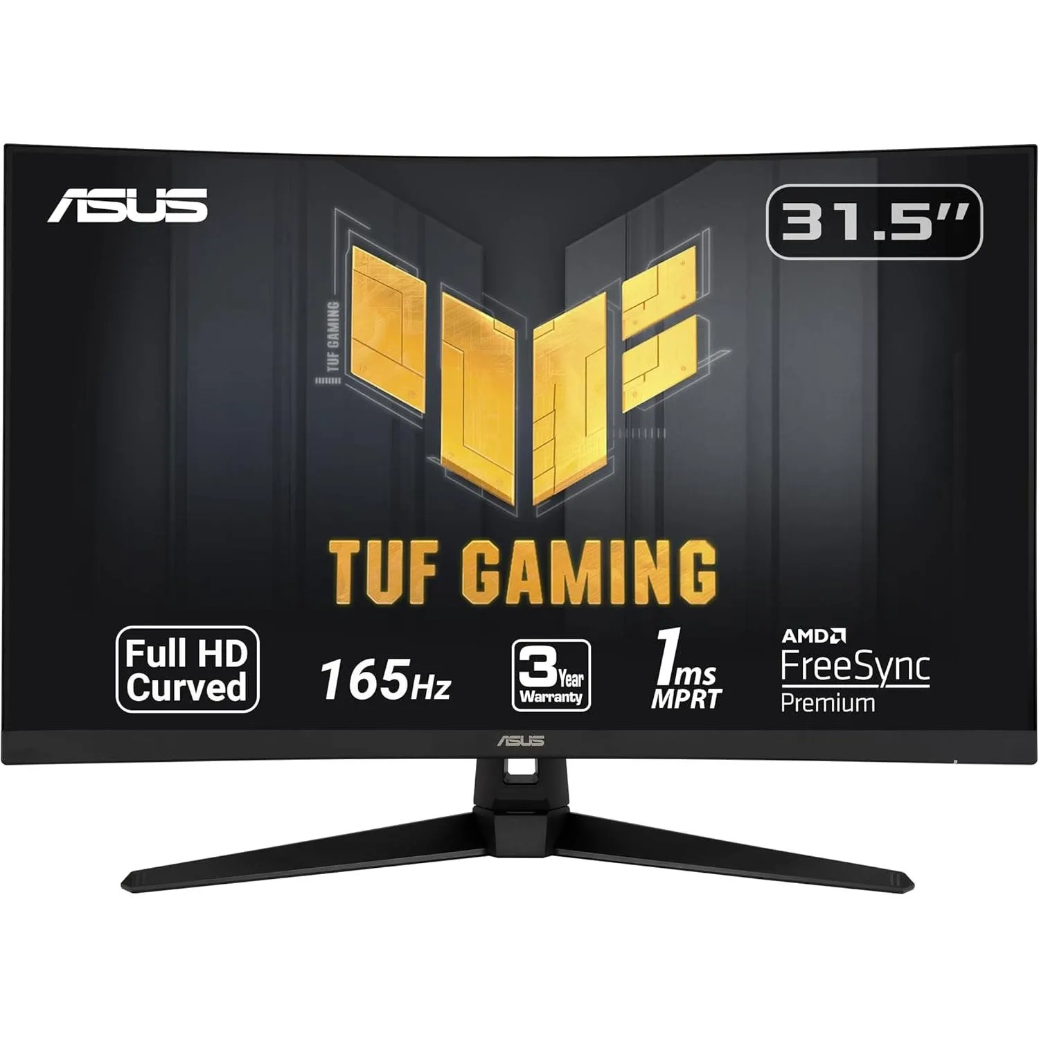 Asus Tuf Gaming 32" 1080p Curved Monitor Vg328h1b Full Hd, 165hz Supports 144hz