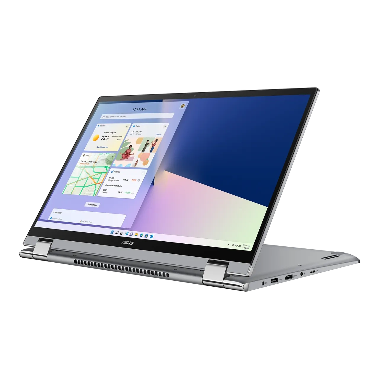 Asus Zenbook Q508ug-212.r7tbl Convertible 2-in-1 Laptop, Amd Ryzen 7-5700u, 8GB Ram, 256GB Ssd, 15.6-inch Fhd Touch, Windows 11, Silver International Version