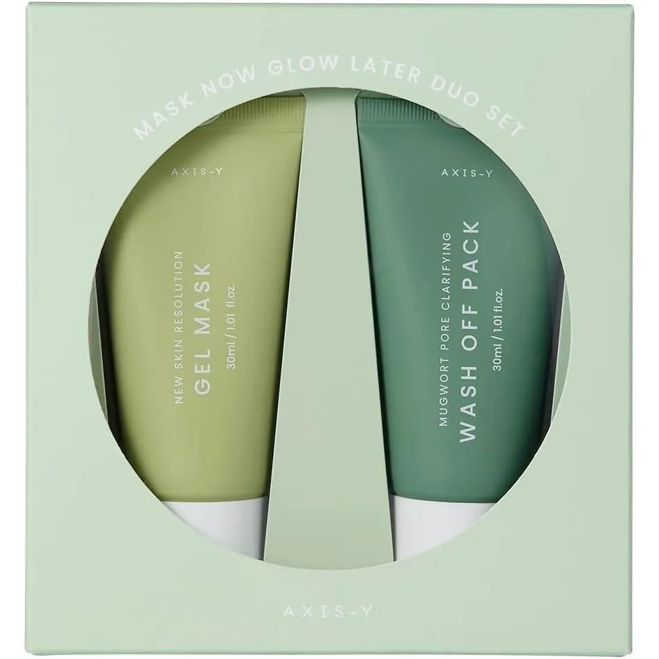 Axis-Y Mask Now Glow Later Wash Off Mask Duo Set 30ml