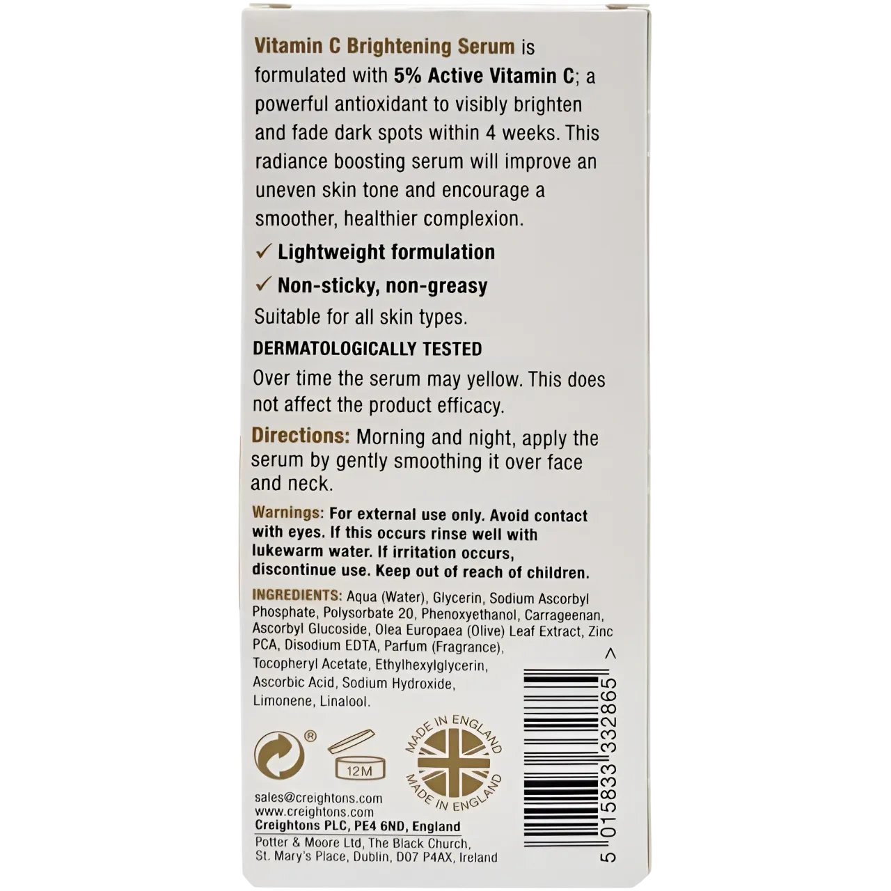 Balance Vitamin C Brightening Glow And Radiance Serum, 30Ml