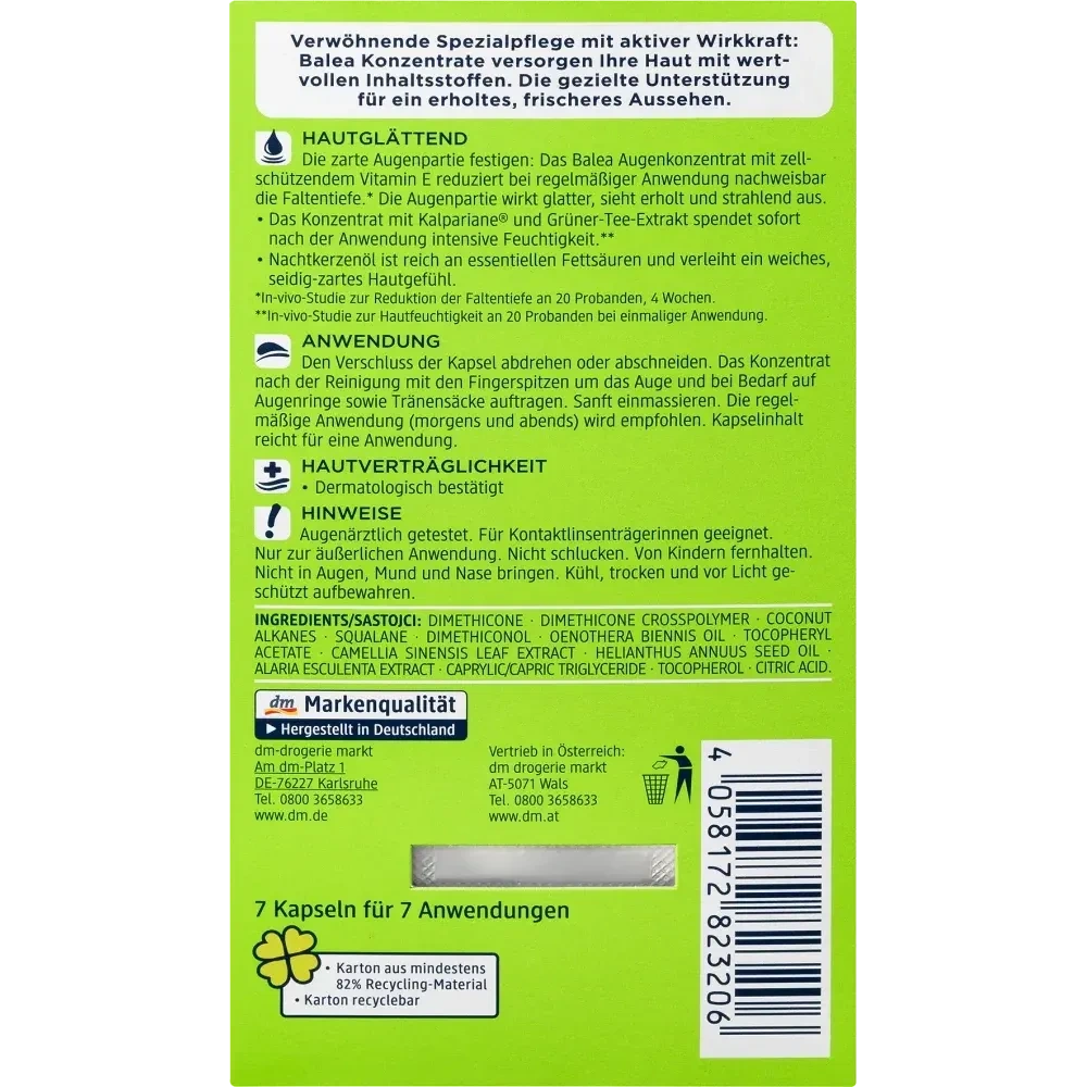 Balea Concentrate Firming The Tender Eye Area(7 Capsules)