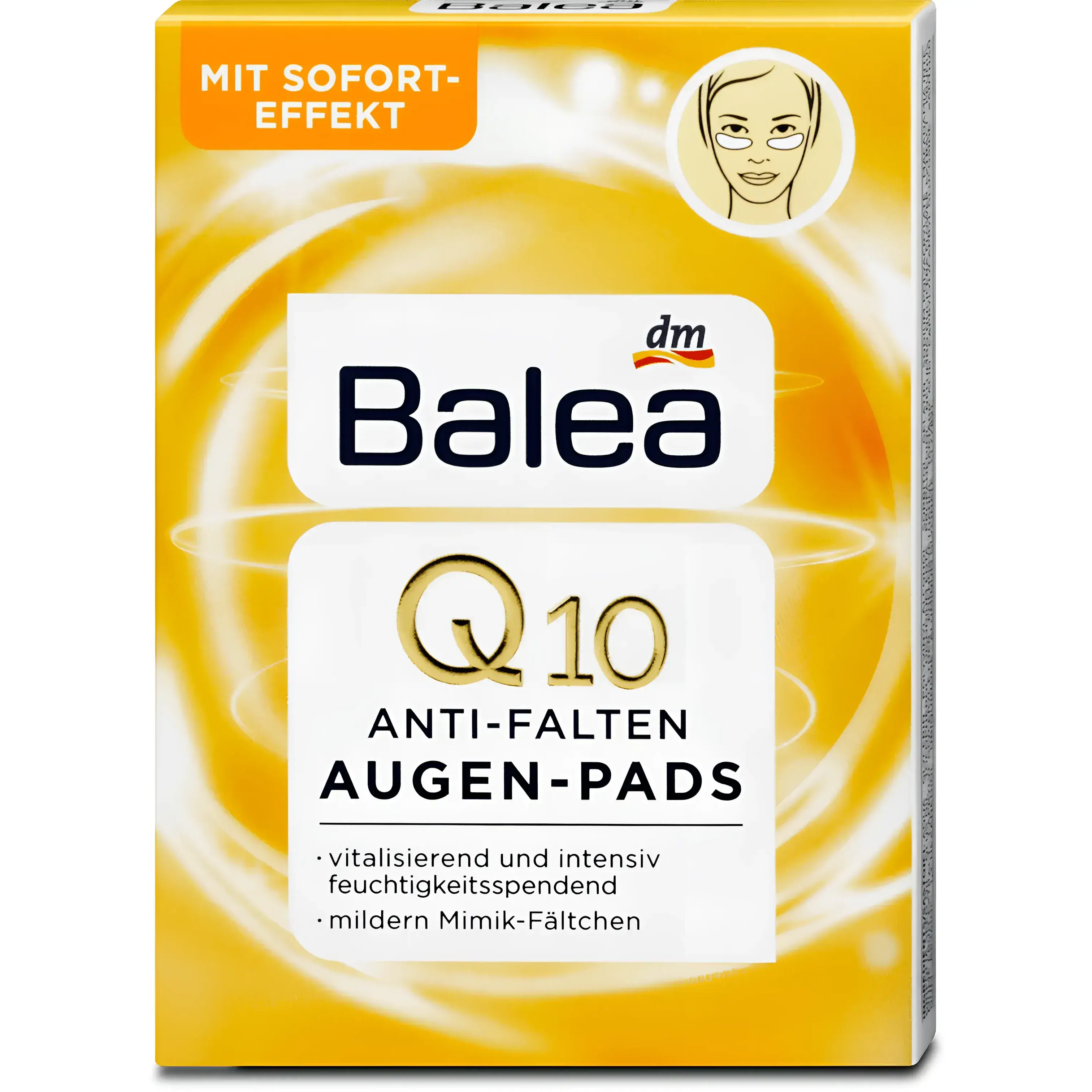 Balea Q10 Anti Wrinkle Eye Pads, 12 Pcs