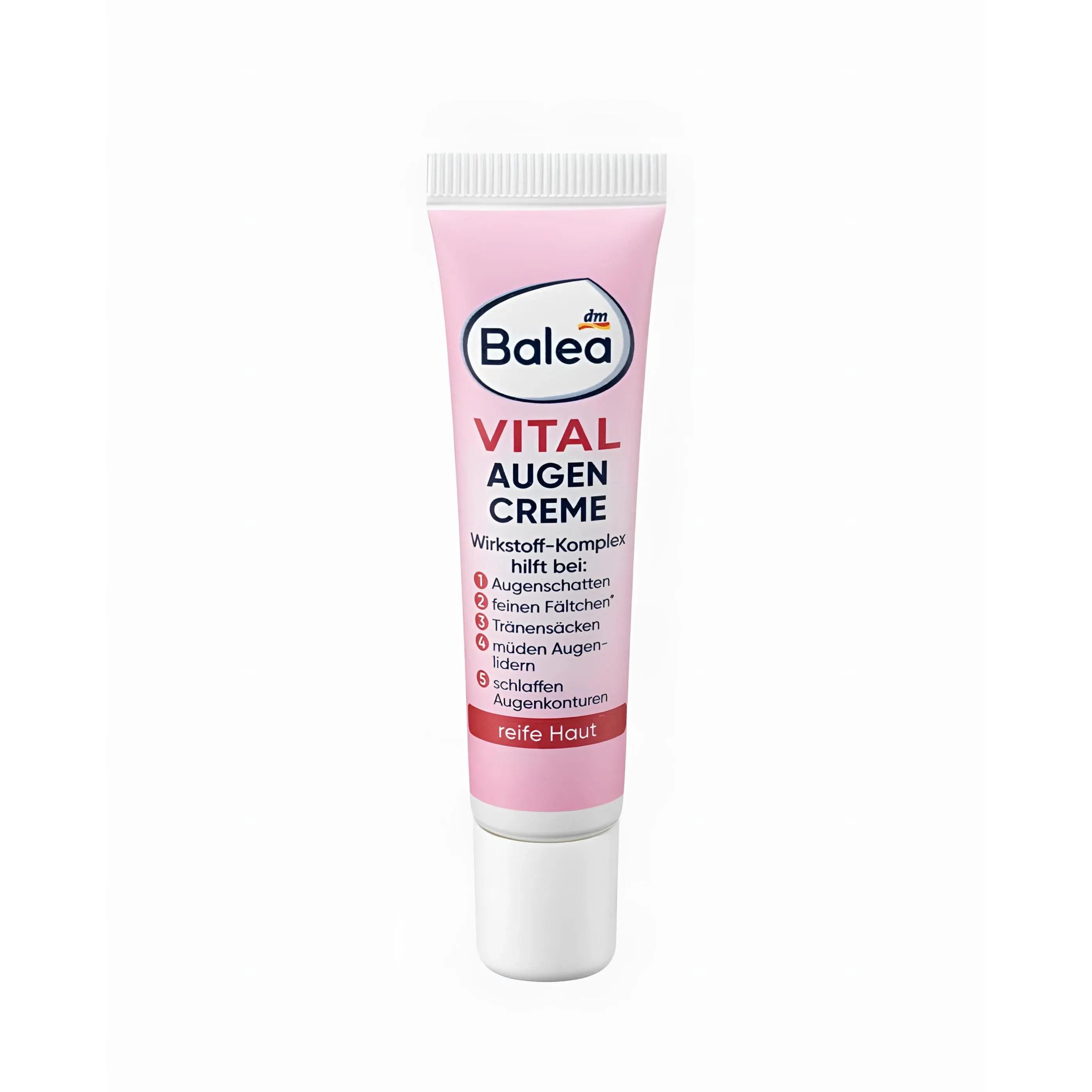 Balea Vital Anti-Fatigue Eye-Cream 5In1 For Mature Skin Ages 40 To 60,15Ml