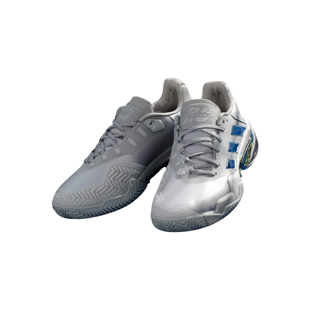 Adidas Barricade 13 Silver Edition Tennis Shoes Silver Metallic / Silver Metallic / Dash Grey Size 41 1/3
