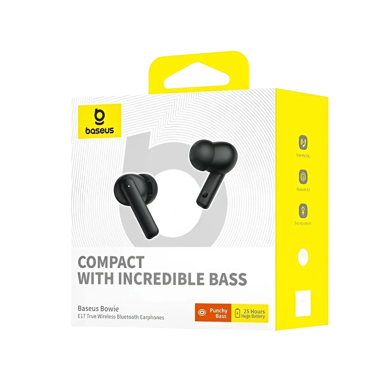 Baseus Bowie E17 True Wireless Bluetooth Earphones, Cluster Black, Ba.a00072200113-z1.bk
