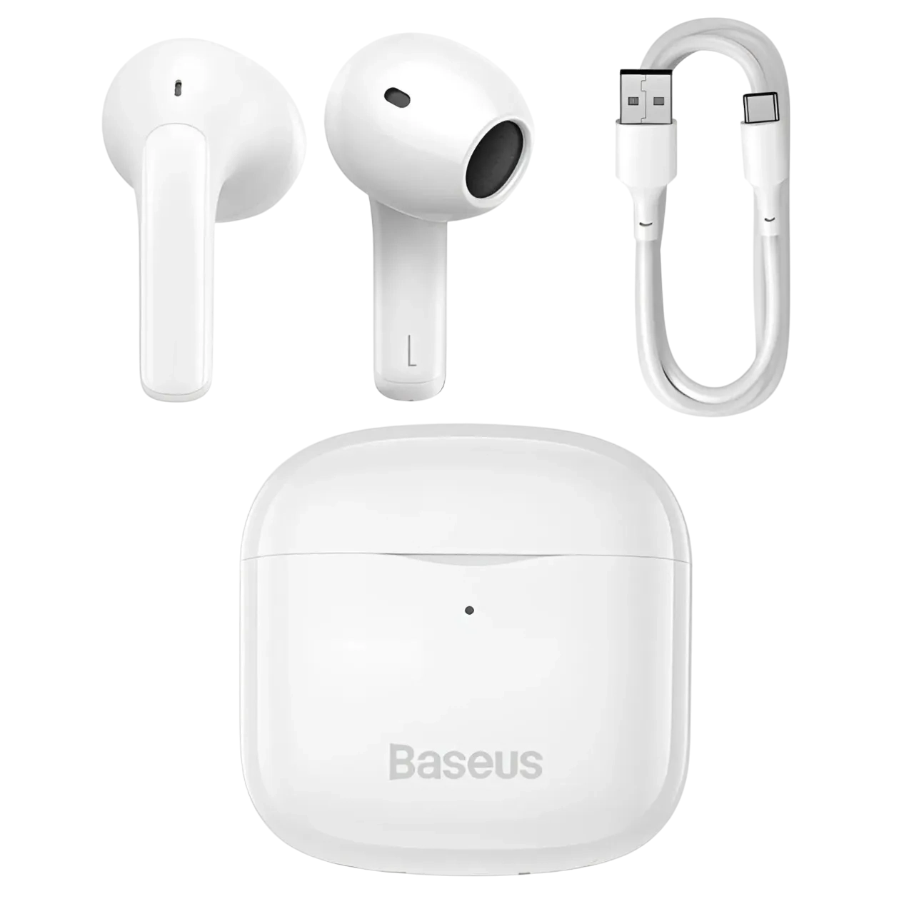 Baseus Bowie E3 True Wireless Earphones, White, Ngtw080002