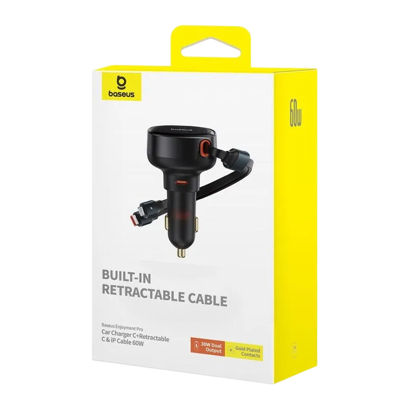 Baseus Enjoyment Pro Car Charger Black C00057802111-00