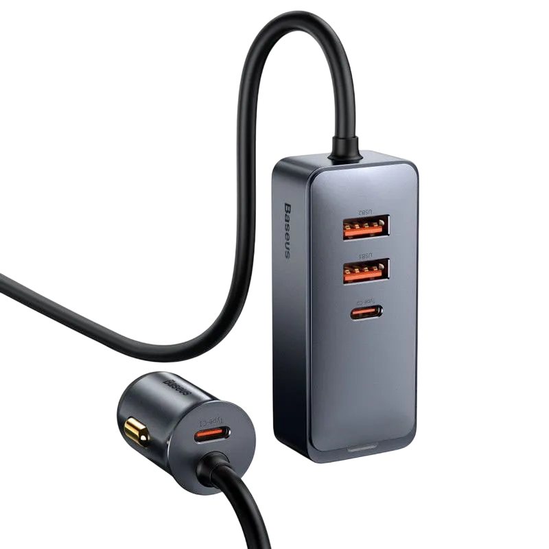 Baseus Share Together Pps Multi-port Fast Charging Car Charger With Extension Ccbt-a0g