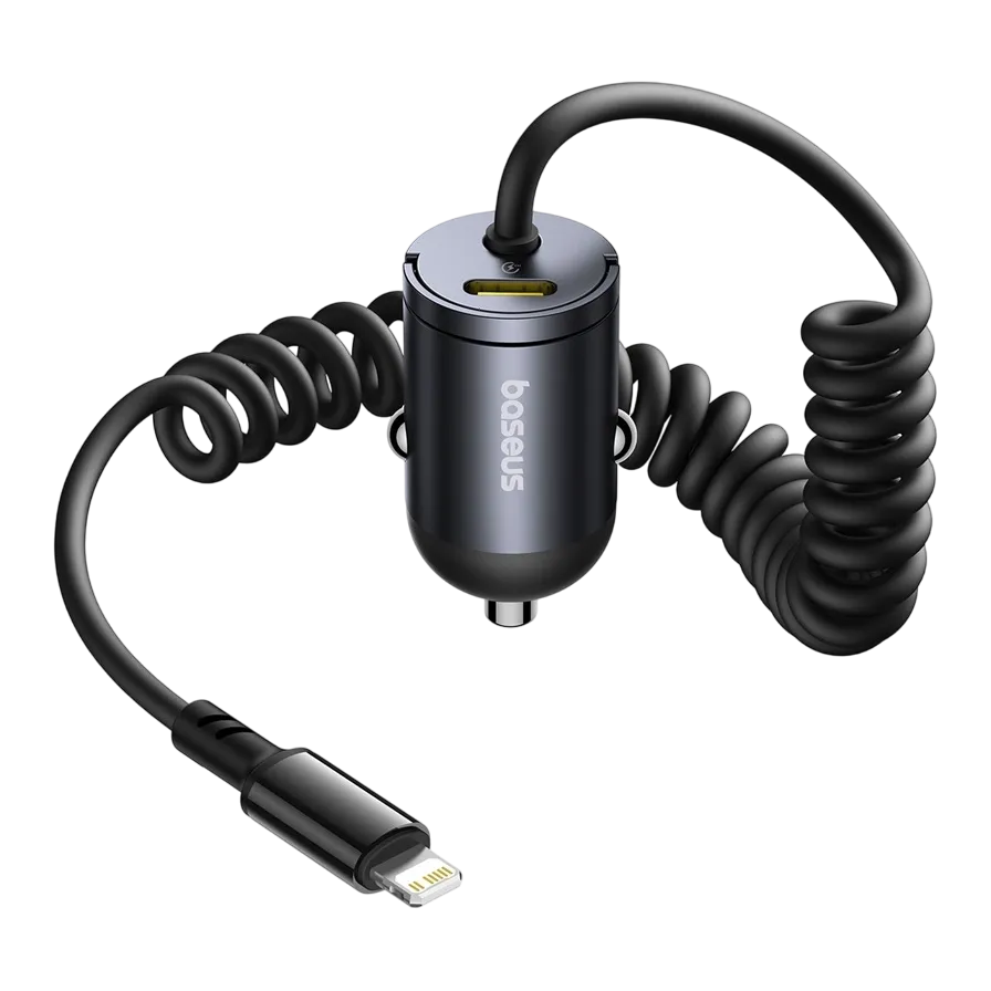 Baseus Tiny Star Mini Car Charger C+l Cable Included 30w Cosmic Black C00035001121-01