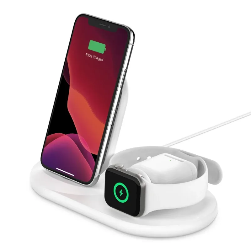 Belkin 3in1 Wireless Pad/stand/apple Watch White