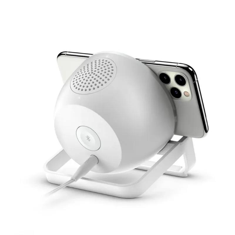 Belkin Boost Charge 10w Wireless Charging Stand With Bluetooth Speaker White