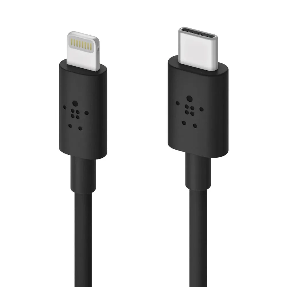 Belkin Boost Charge Usb-c To Lightning Cable 3ft/1m - Fast Charging Mfi Cable Black