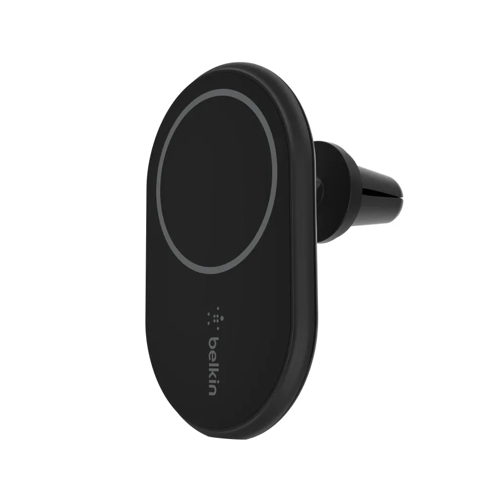 Belkin BoostCharge 10W Magnetic Car Charger for iPhone 13,12 MagSafe-compatible 360° rotation includes USB-C cable and 20W car adapter