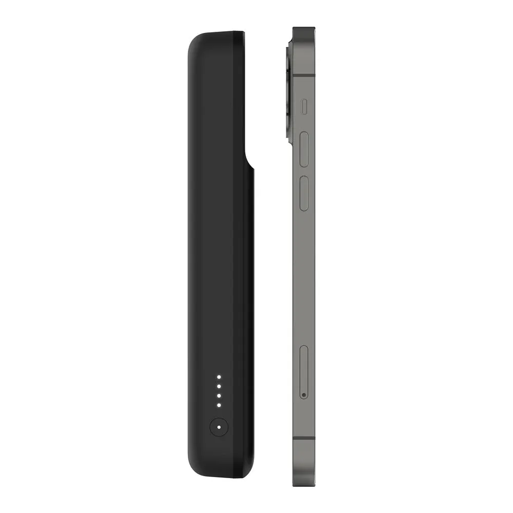 Belkin Boostcharge Magnetic Wireless Power Bank 10k Mah Magsafe Compatible Portable Wireless Charger, Works As Nightstand Black