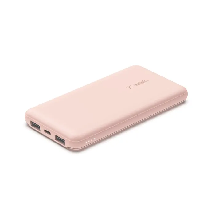 Belkin Boostcharge Power Bank 10k Mah 15w Quick Charge 2x Usb C, 2x Usb-a Ports Rose Gold