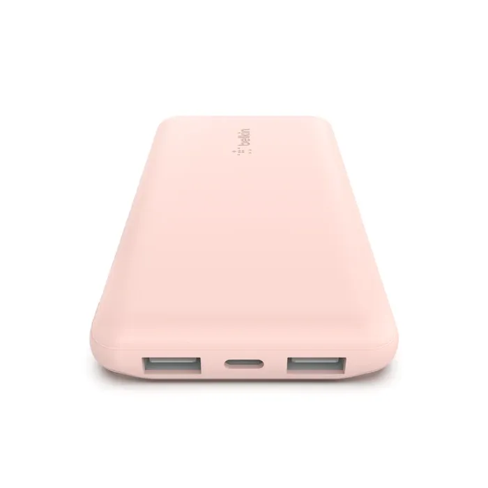 Belkin Boostcharge Power Bank 10k Mah 15w Quick Charge 2x Usb C, 2x Usb-a Ports Rose Gold