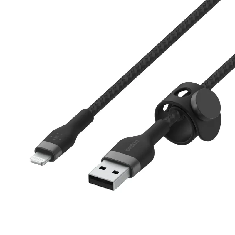 Belkin Boostcharge Pro Flex Usb-a To Lightning Cable 3 Meters Black