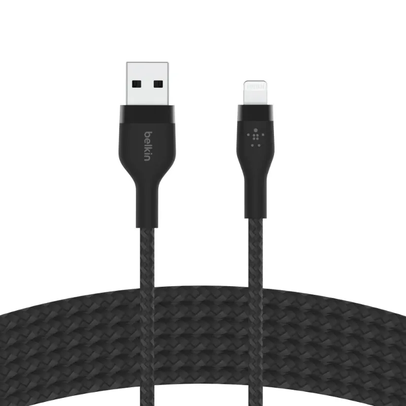 Belkin Boostcharge Pro Flex Usb-a To Lightning Cable 3 Meters Black