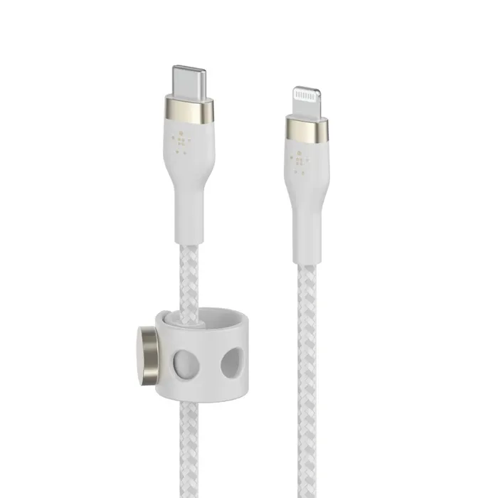 Belkin Boostcharge Pro Flex Usb-c To Lightning Cable 1 Meter White