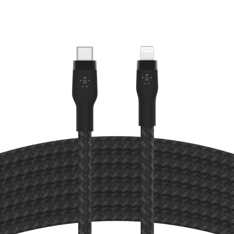 Belkin Boostcharge Pro Flex Usb-c To Lightning Cable 3 Meters Black