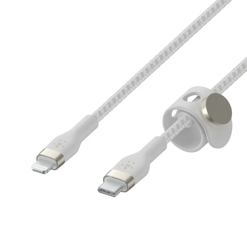 Belkin Boostcharge Pro Flex Usb-c To Lightning Cable 3 Meters White