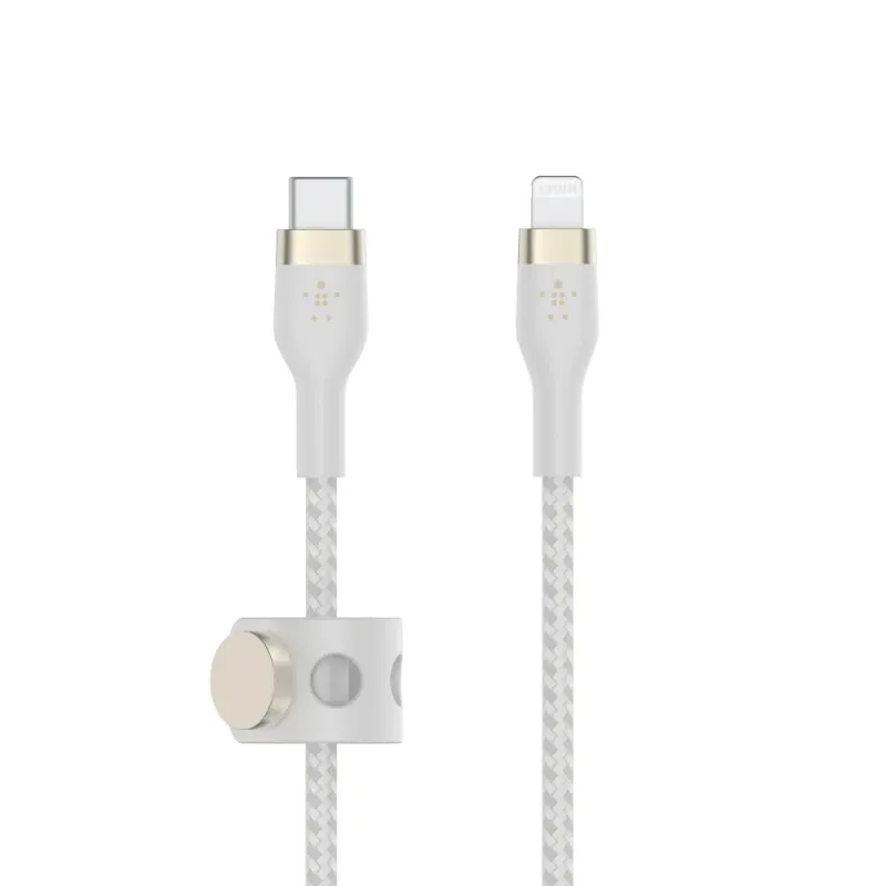 Belkin Boostcharge Pro Flex Usb-c To Lightning Cable 3 Meters White