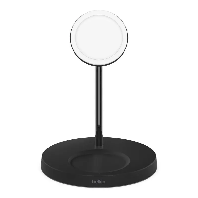 Belkin Boostcharge Pro Magsafe 2 In 1 With 15w Wireless Charger Stand Uk Black