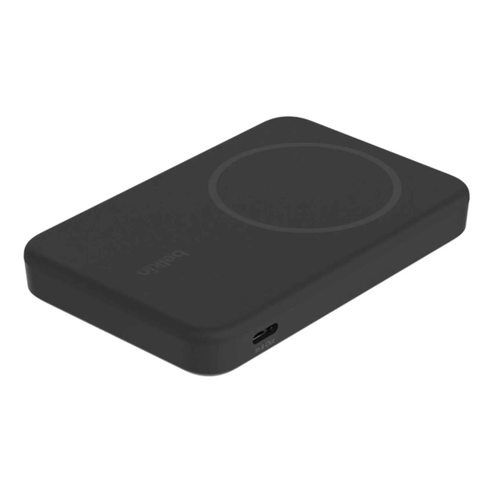 Belkin Boostcharge Pro Magsafe Wireless Power Bank With Qi2 Black 8000mah 15w With Usb-c To Usb-c Charging Cable Black 1m