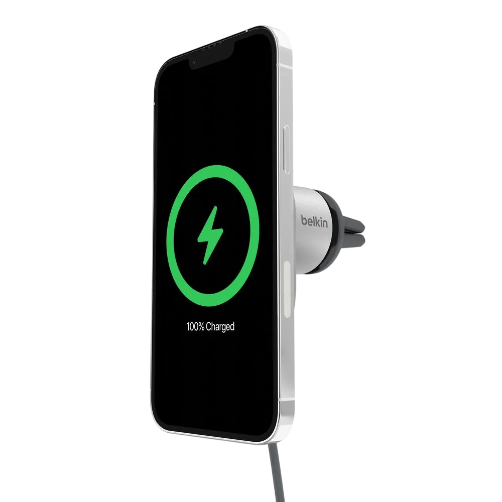 Belkin Car Charger 15w Magnetic With Q12 Black Bkn-wic008btgr-v2