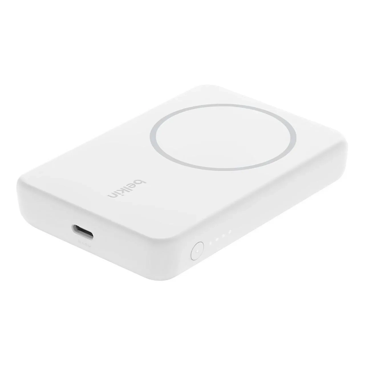Belkin Magnetic Wireless Power Bank With Magsafe And Stand 5000mah White