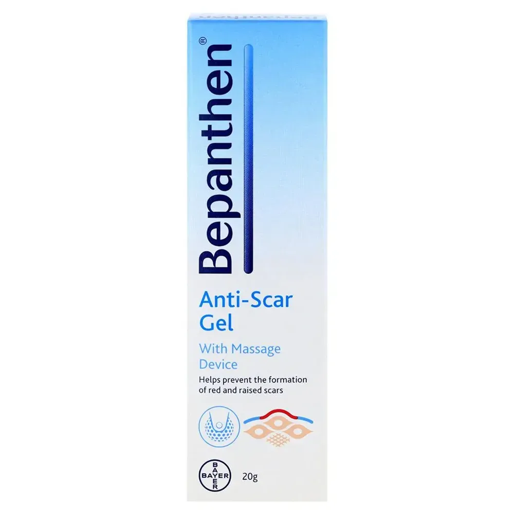 Bepanthen Anti-scar Gel With Massage Device For Red & Raised Scars 20g