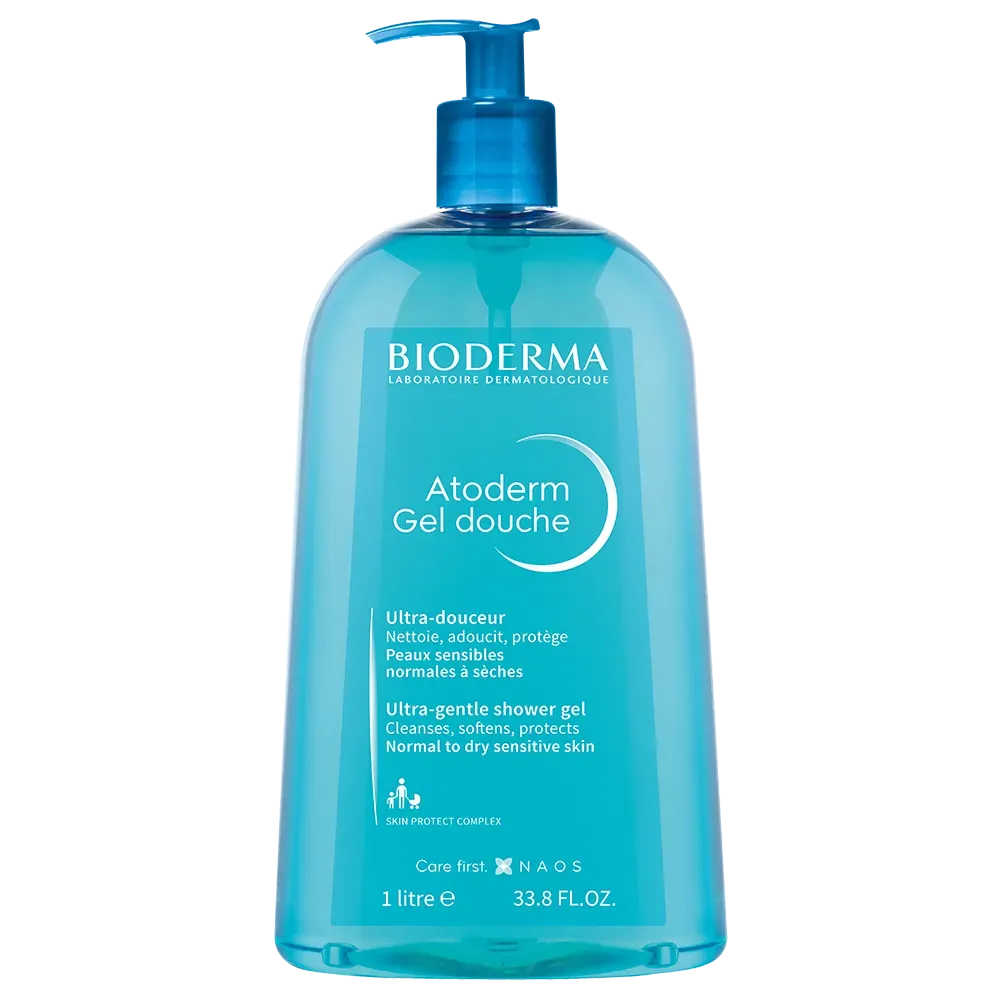 Bioderma Atoderm Shower Gel For Normal And Dry Sensitive Skin, Soap-free 1l