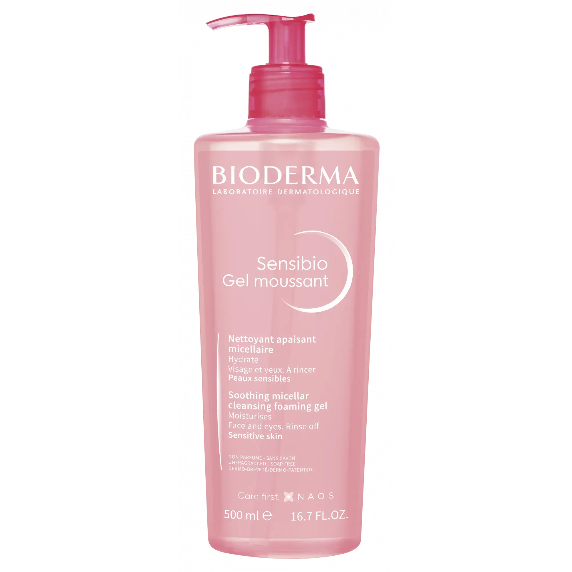 Bioderma Sensibio Gel Moussant Micellar Cleansing Foam, 500Ml