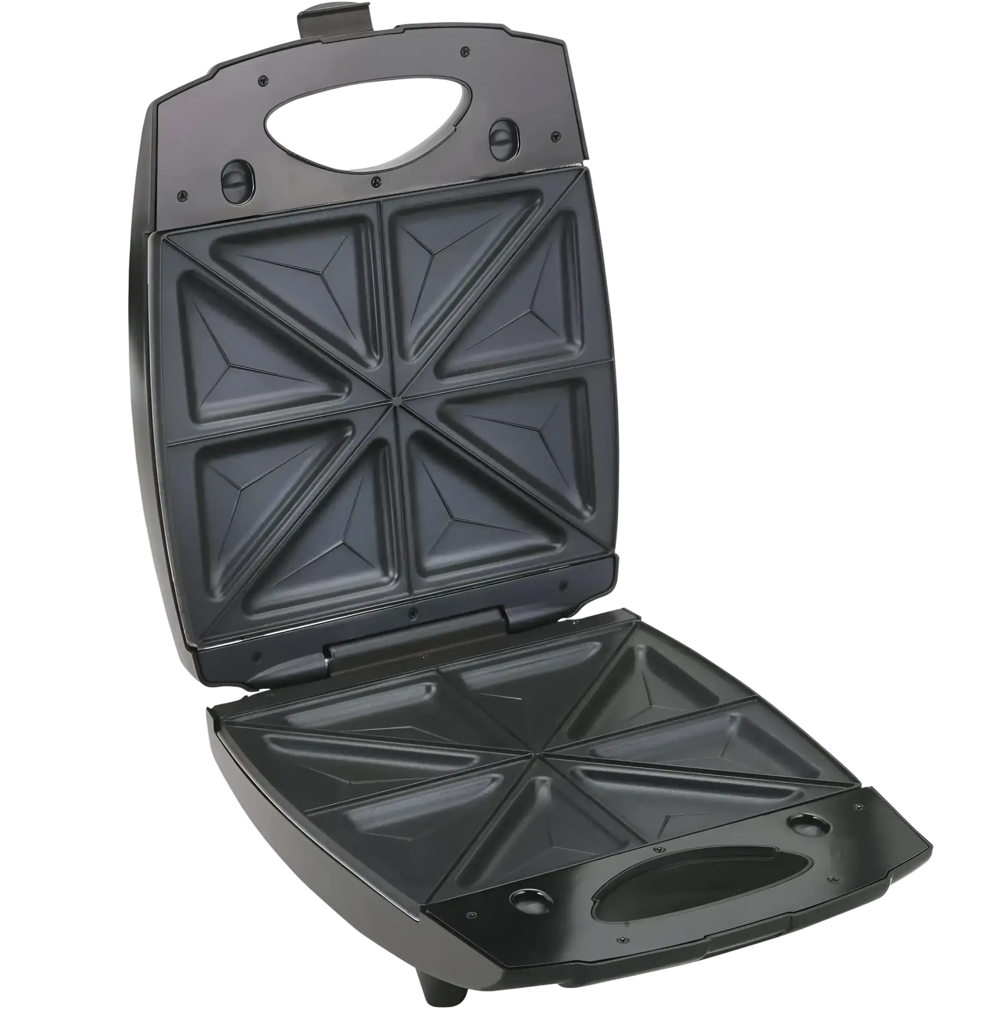 BLACK+DECKER 1400W Sandwich Maker 4 Slot, Non-Stick Interchangable And Grill With Indicator Thermostat Control Ready to Cook Lights, For Easy Dishes TS4080
