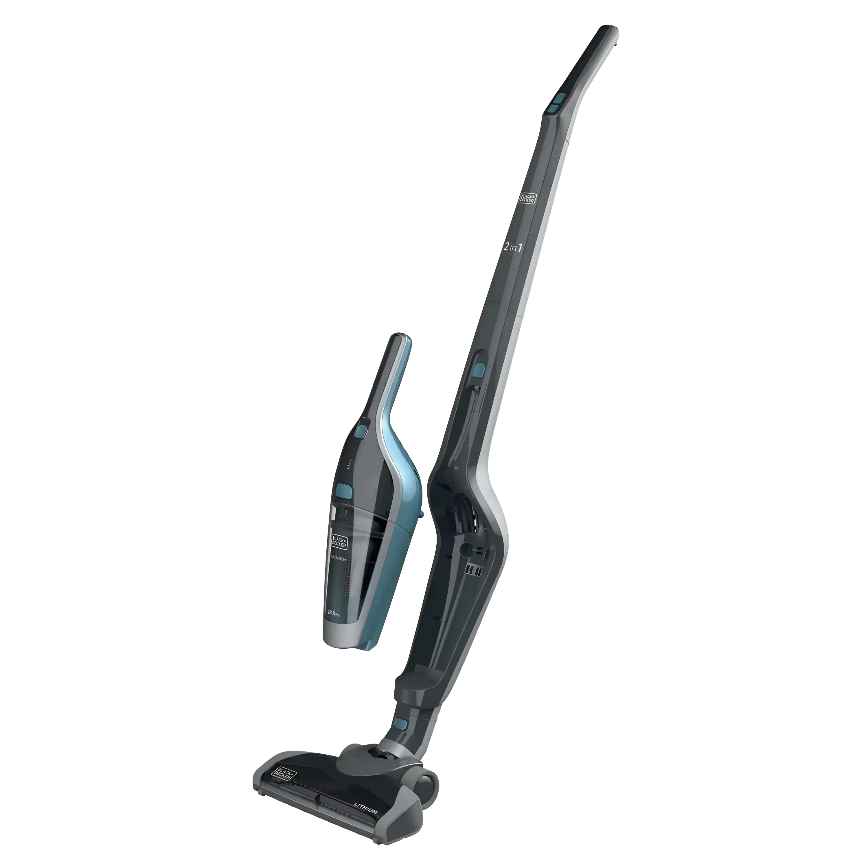 BLACK+DECKER 14.4V 28.8Wh Cordless Stick Vacuum Cleaner, 2Ah Lithium-Ion Battery 2in1 Floor, Detachable Handheld Vacuum, Self Standing Mode and a Dust bowl Capacity 500ml SVA420